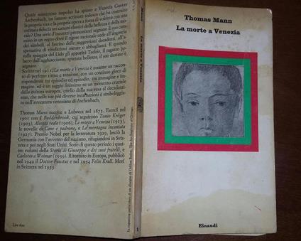 La morte a Venezia - Thomas Mann - copertina