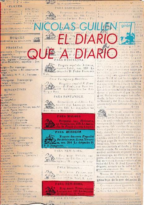 El diario que a diario - Nicolas Guillen - copertina