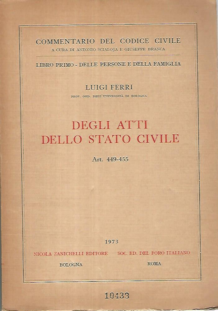 Degli stati dello stato civile