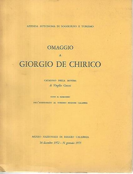 Omaggio a Giorgio De Chirico - copertina