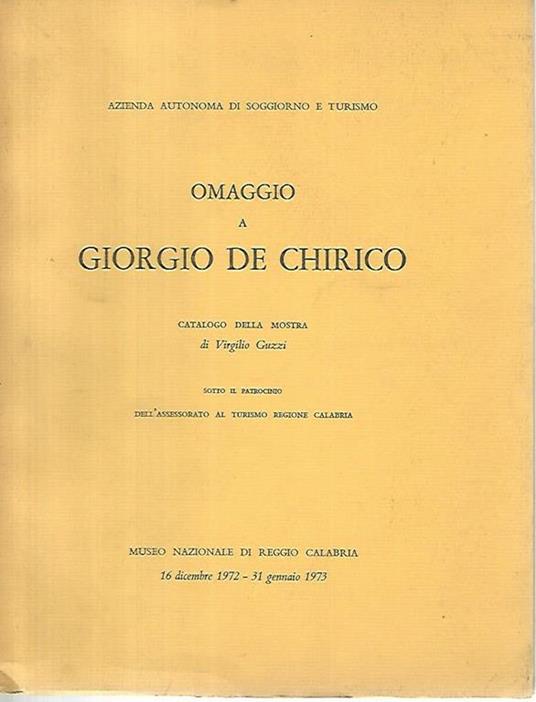 Omaggio a Giorgio De Chirico - copertina