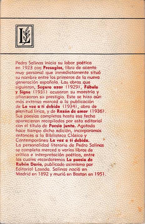 La voz a ti debida - P. Solinas - 2