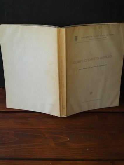 Corso di diritto agrario - Michele Giorgianni - copertina