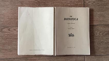 La bonifica e l'assetto territoriale - Giuseppe Medici - copertina
