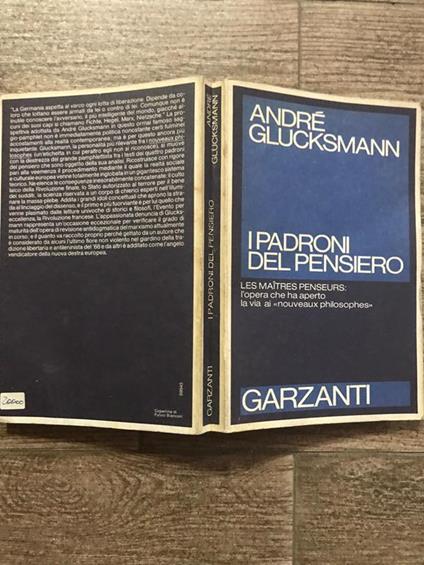 I padroni del pensiero - André Glucksmann - copertina