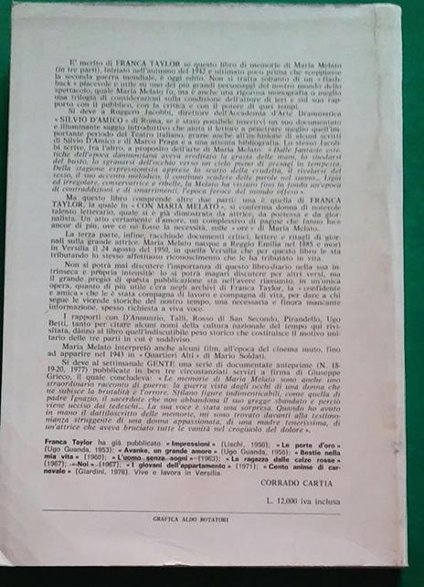 Qualche Mia Ora - Maria Melato - 2