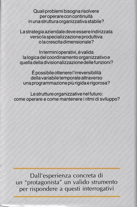 Organizzazione come strategia. Lo sviluppo della piccola impresa in tempi turbolenti - George Douglas Howard Cole - 2