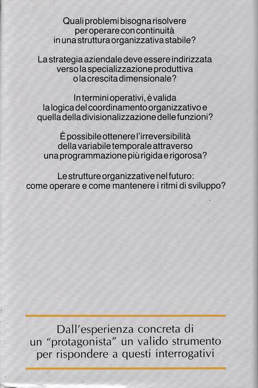 Organizzazione come strategia. Lo sviluppo della piccola impresa in tempi turbolenti - George Douglas Howard Cole - 2