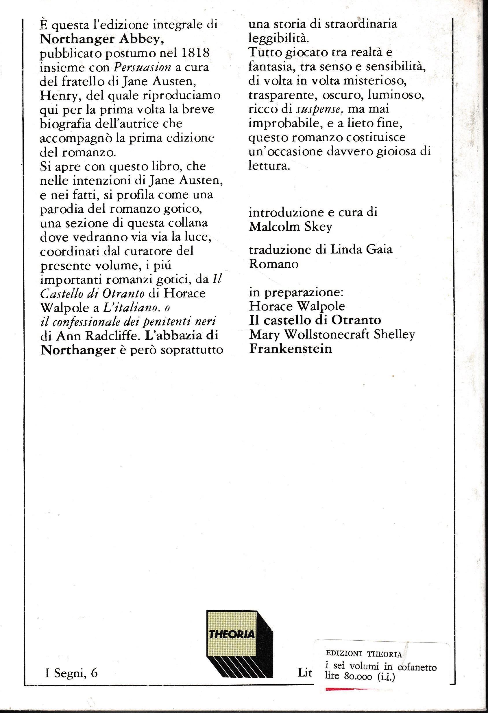 L' Abbazia di Northanger