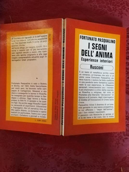 I segni dell'anima - Fortunato Pasqualino - copertina