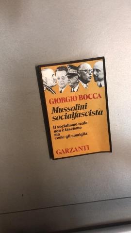 Mussolini socialfascista - Giorgio Bocca - copertina