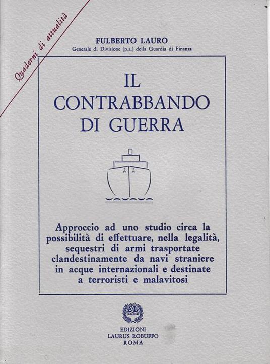 Il contrabbando di guerra - Fulberto Lauro - copertina