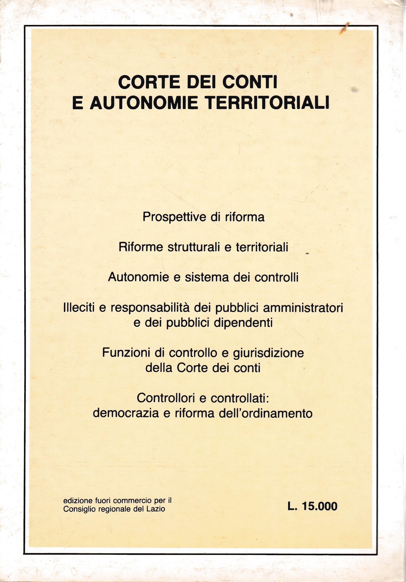 Corte dei Conti e autonomie territoriali