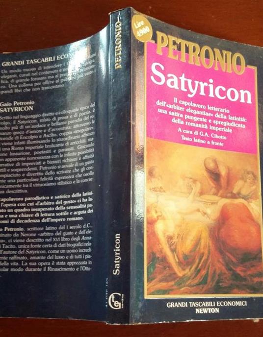 Satyricon.Testo latino a fronte - Arbitro Petronio - copertina