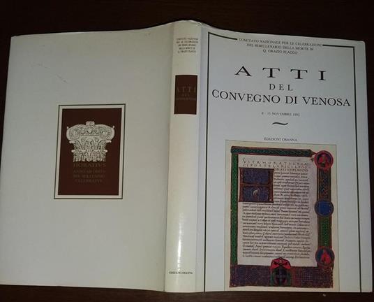 Atti del convegno di Venosa - copertina