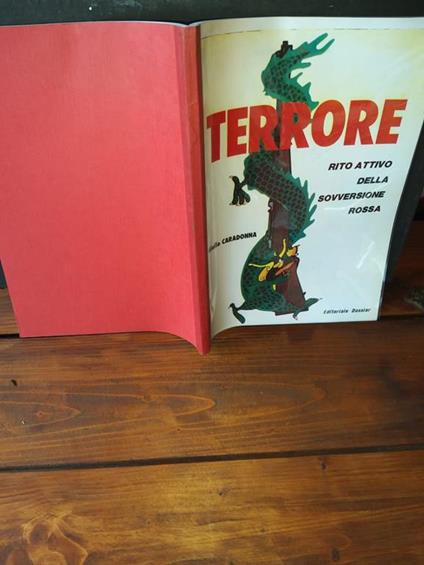 Terrore Rito attivo delle sovversione rossa - Giulio Caradonna - copertina