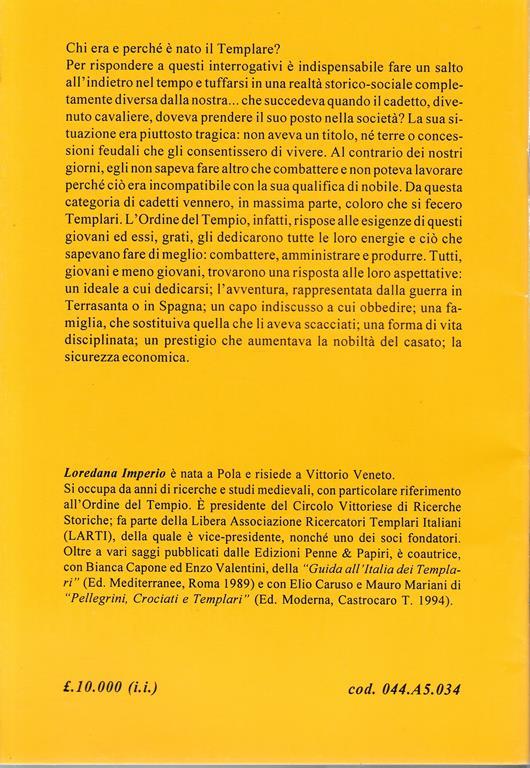 Il Templare: uomo del medioevo - Loredana Imperio - 2