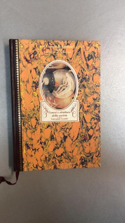 genesi e struttura della società - Giovanni Gentile - copertina