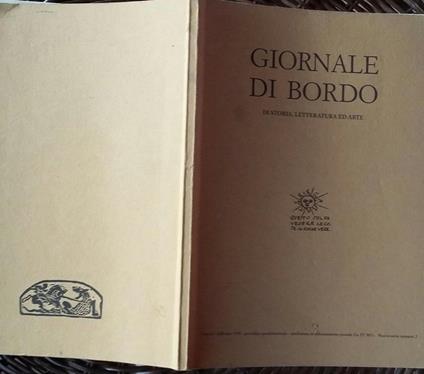 Giornale di bordo - Di Storia - copertina