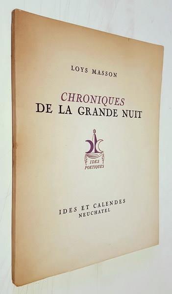 Chroniques De La Grande Nuit Di: Loys Masson - copertina
