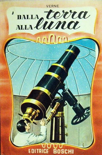 Dalla terra alla luna - Jules Verne - copertina
