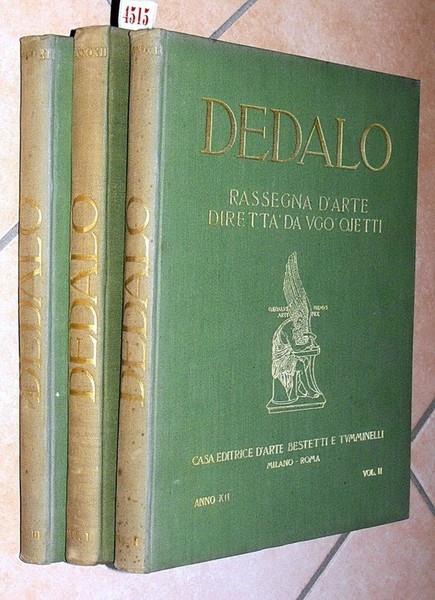 Dedalo (Anno Xii, Mcmxxxii) Di: Rassegna D'Arte Ugo Ojetti - copertina