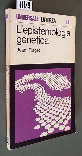 L' epistemologia genetica - Jean Piaget - copertina