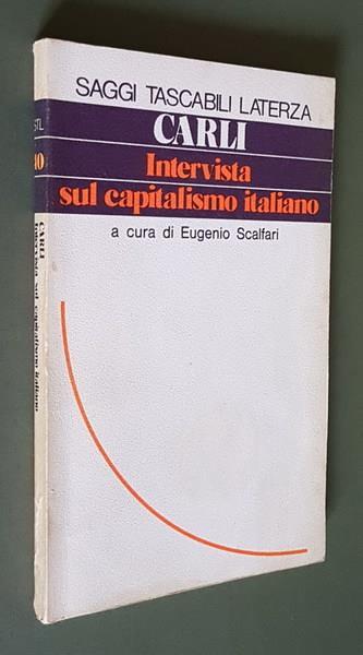 Intervista Sul Capitalismo Italiano A Cura Di Eugenio Scalfari - Guido Carli - copertina