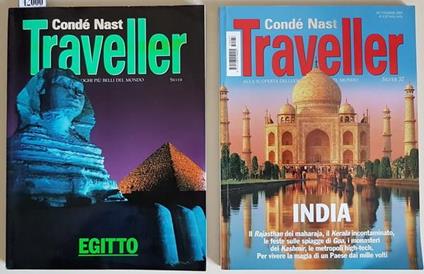 N. 2 Riviste: Traveller Alla Scoperta Dei Luoghi Più Belli Del Mondo Egitto India - Ettore Mocchetti - copertina