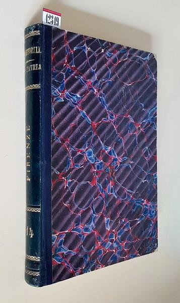 La Patria Geografia Dell'Italia Provincia Di Firenze - Gustavo Strafforello - copertina