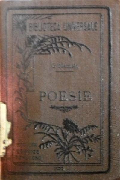 Poesie Con Note E Prefazione Di Paolo Bardazzi - Goffredo Mameli - copertina