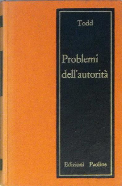 Problemi Dell'Autorità - John M. Todd - copertina