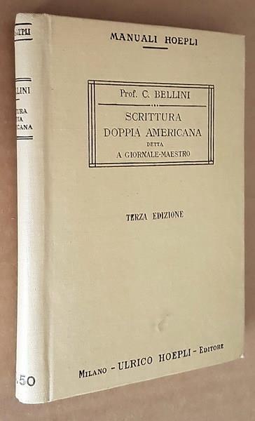 Scrittura Doppia Americana Detta A Giornale-Maestro Con Un'Appendice Sulla Sua Applicazione Alle Aziende Pubbliche - Clitofonte Bellini - copertina