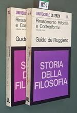 Storia della filosofia RINASCIMENTO RIFORMA E CONTRORIFORMA (volumi I e II)