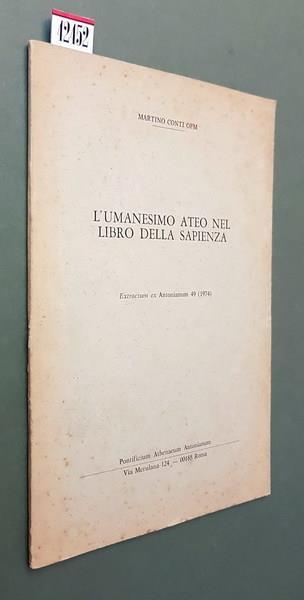 L' Umanesimo Ateo Nel Libro Della Sapienza - Martino Conti - copertina