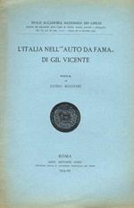 L' Italia nell'auto da fama di Gil Vicente. Nota