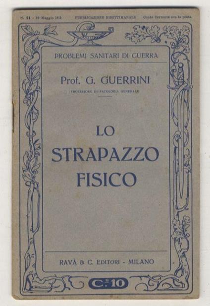 Lo strapazzo fisico - Guido Guerrini - copertina