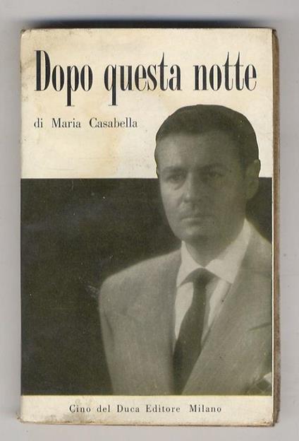 Dopo questa notte - Maria Casabella - copertina