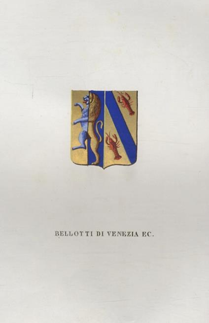 BELLOTTI di Venezia - copertina