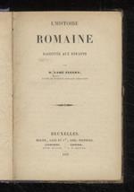L' histoire romaine. Racontée aux enfants