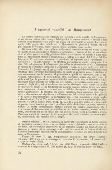 I racconti inediti di Maupassant - Marcello Spaziani - copertina