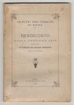 Rendiconti delle gestioni 1894 e 1896 approvati con deliberazione della deputazione amministratrice dei dì 5 ottobre 1895 e 9 ottobre 1897