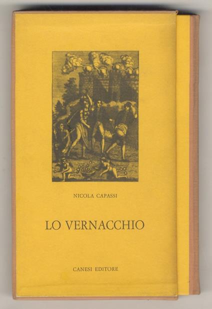 Lo vernacchio ed altri sonetti. Con un saggio de L'art de peter - Nicola Capassi - copertina
