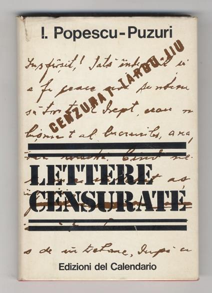 Lettere censurate - Ion Popescu-Puzuri - copertina