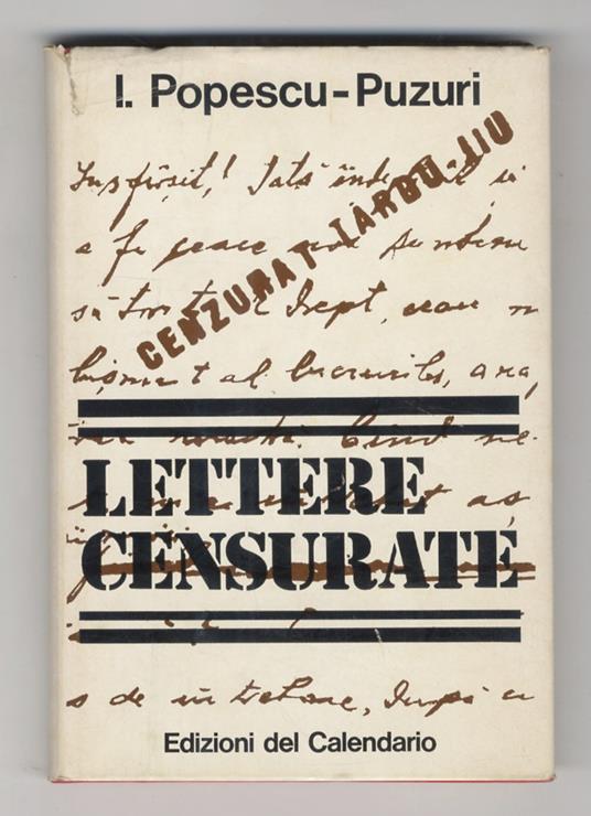 Lettere censurate - Ion Popescu-Puzuri - copertina