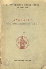 Annuario per il Biennio Accademico 1941-42, 1942-43