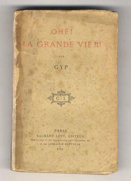 Ohe! La Grande Vie! - copertina