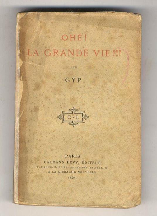 Ohe! La Grande Vie! - copertina