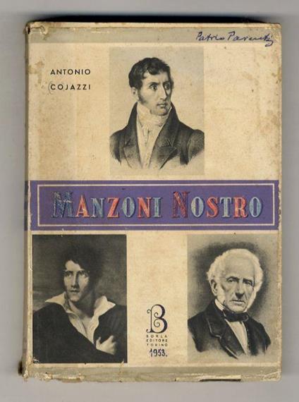 Manzoni nostro - Antonio Cojazzi - copertina