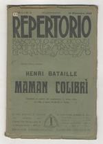 Maman Colibrì. Commedia in quattro atti. Traduzione di C. Zunini